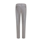 PT Torino Gray Wool Oves Aries Casual Pants