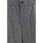 Giorgio Armani Gray Wool Oves Aries Casual Pants