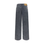 Haikure Gray Cotton Casual Pants