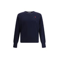 Ami Paris Blue Cotton Sweatshirt