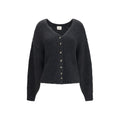 Khaite Gray Cashmere Cardigan