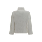 Gongdid Design White Polyester Full-Length Jacket