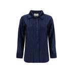 Gongdid Design Blue Polyester Shirt