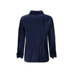 Gongdid Design Blue Polyester Shirt