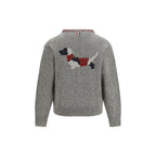 Thom Browne Gray Wool Oves Aries Cardigan