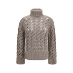 P.A.R.O.S.H. Beige Wool Oves Aries Turtleneck