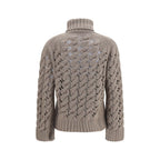 P.A.R.O.S.H. Beige Wool Oves Aries Turtleneck