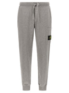Stone Island Gray Cotton Joggers (Workout Pants)