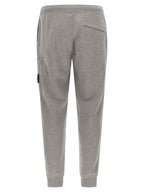 Stone Island Gray Cotton Joggers (Workout Pants)
