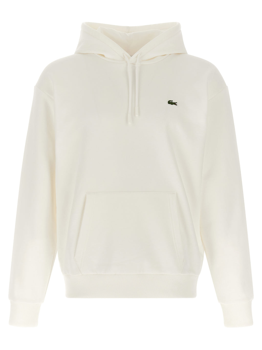 Lacoste White Cotton Sweatshirt