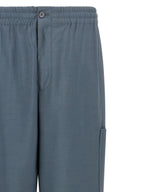 Kenzo Gray Wool Cargo Pants
