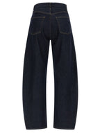 Agolde Blue Cotton High-Waisted Jean