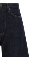Agolde Blue Cotton High-Waisted Jean