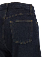 Agolde Blue Cotton High-Waisted Jean