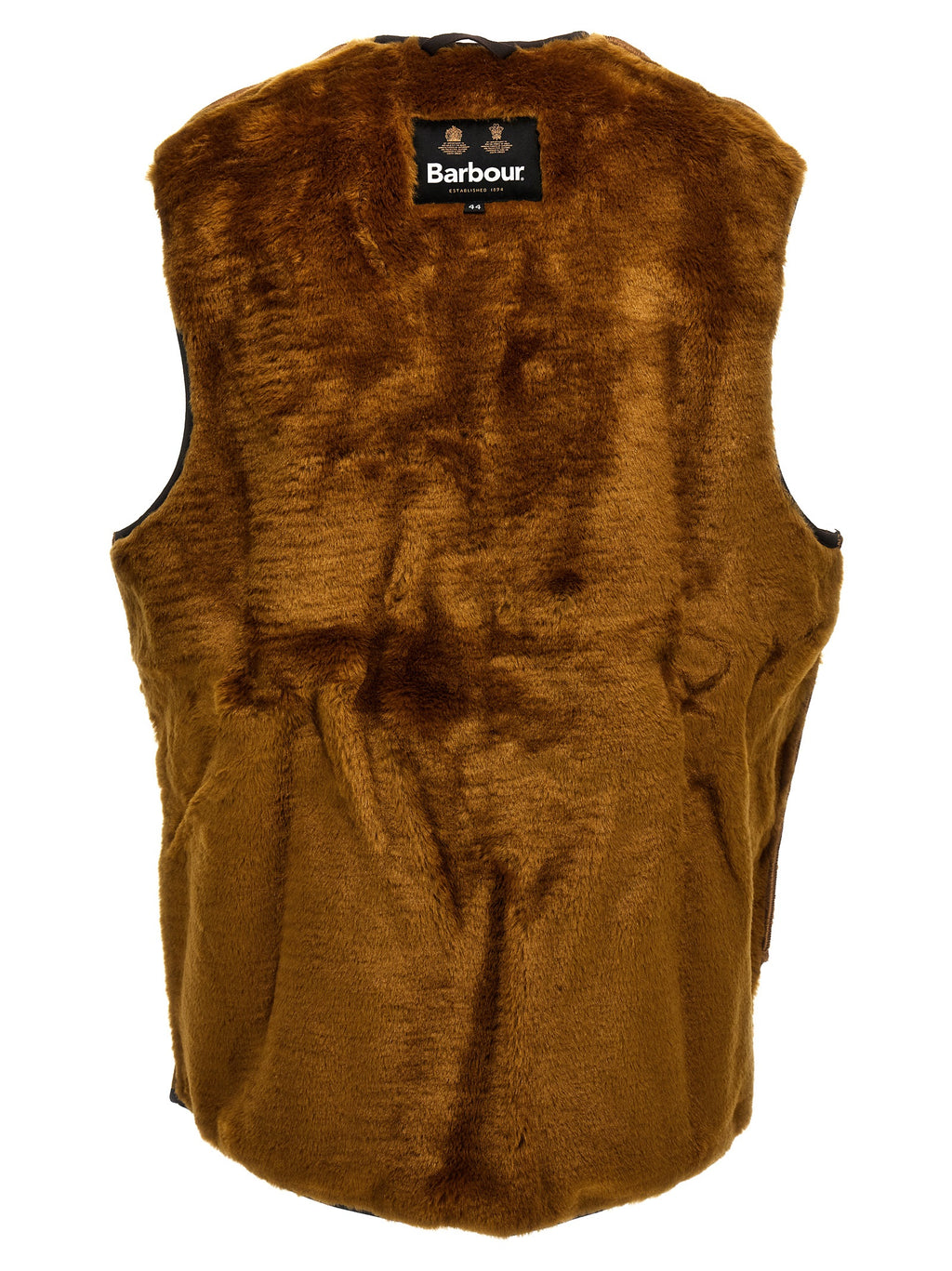 Barbour Brown Polyester Sleeveless Jacket