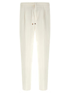 Brunello Cucinelli White Linen Casual Pants