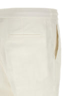 Brunello Cucinelli White Linen Casual Pants