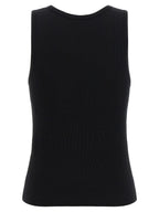 Maison Kitsuné Black Cotton Sleeveles T-Shirt