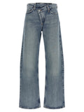 Agolde Blue Cotton Relaxed Fit Jeans