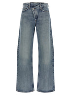 Agolde Blue Cotton Relaxed Fit Jeans