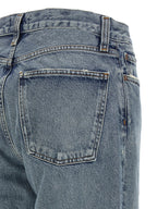 Agolde Blue Cotton Relaxed Fit Jeans