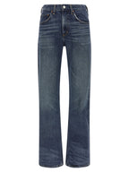 Agolde Blue Cotton Bootcut Jeans