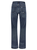 Agolde Blue Cotton Bootcut Jeans