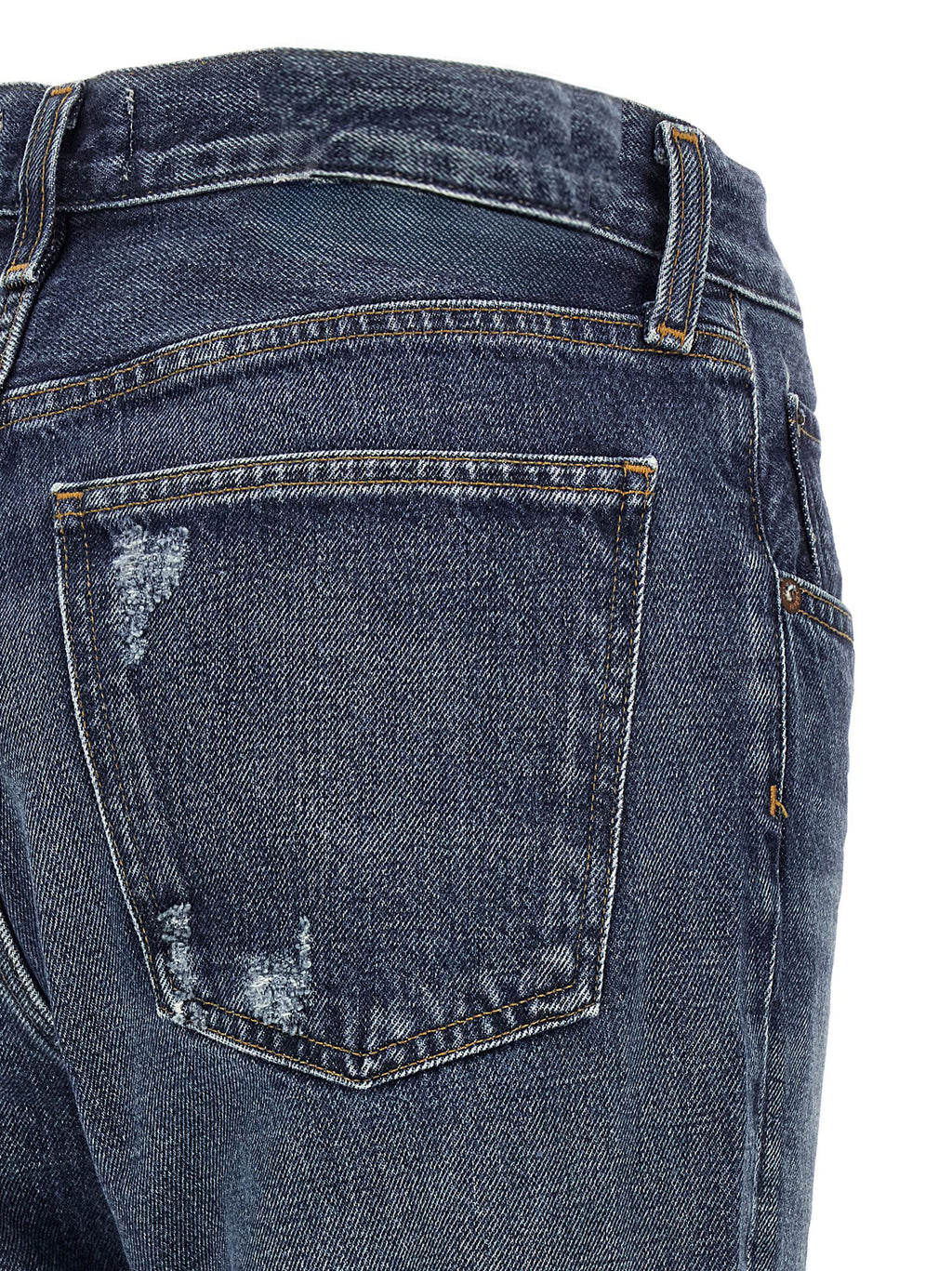 Agolde Blue Cotton Bootcut Jeans