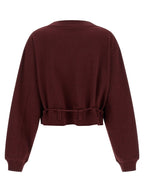 Dries Van Noten Bordeaux Cotton Sweatshirt