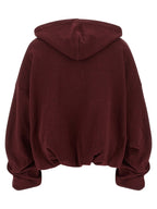 Dries Van Noten Bordeaux Cotton Hoodie