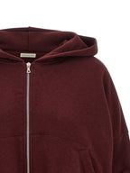 Dries Van Noten Bordeaux Cotton Hoodie