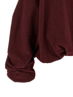 Dries Van Noten Bordeaux Cotton Hoodie
