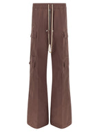 Rick Owens Brown Cotton Flared Pants