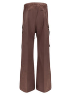 Rick Owens Brown Cotton Flared Pants