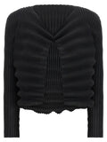 Issey Miyake Black Polyester Cardigan