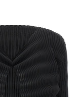 Issey Miyake Black Polyester Cardigan