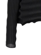 Issey Miyake Black Polyester Cardigan