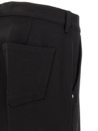 Rick Owens Black Cotton Casual Pants