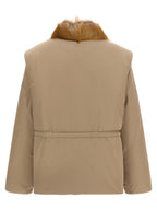 Moncler Beige Polyester Sleeveless Jacket