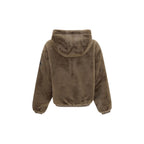Moose Knuckles Brown Faux Fur Sweatshirt