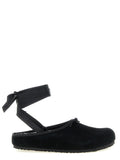 Birkenstock Black Suede Leather Ballet Flats