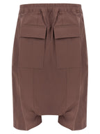 Rick Owens Brown Cotton Bermuda Shorts