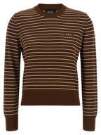 A.P.C. Brown Cotton Cardigan