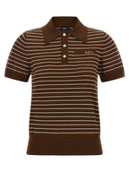 A.P.C. Brown Cotton Polo Shirt