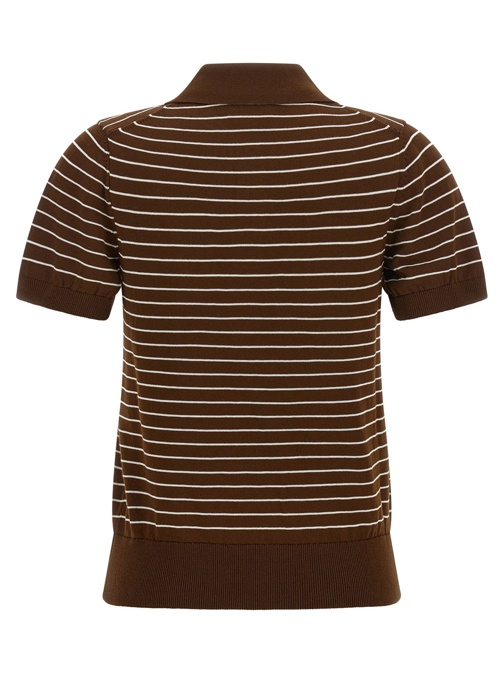 A.P.C. Brown Cotton Polo Shirt