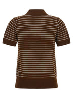 A.P.C. Brown Cotton Polo Shirt