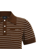 A.P.C. Brown Cotton Polo Shirt
