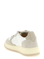 Autry Gray Cowhide Low Top Sneakers
