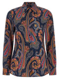 Etro Blue Cotton Blouse