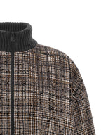 Brunello Cucinelli Brown Alpaca Leather Bomber